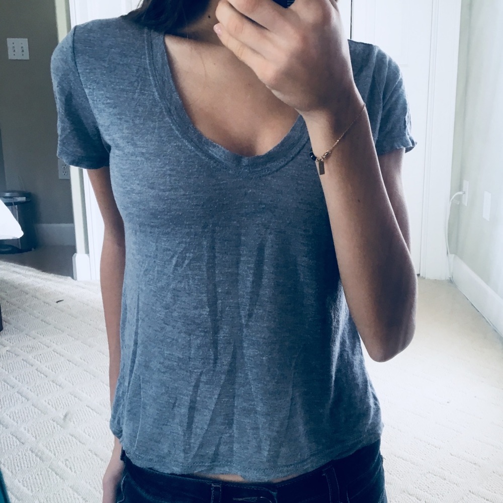 {Brandy Melville} Basic Gray Tee